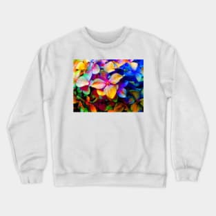 Watercolor hydrangea close up Crewneck Sweatshirt